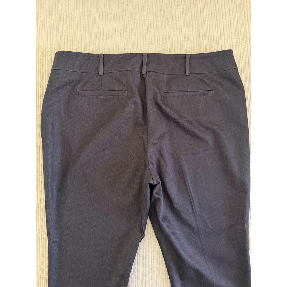 New York &‎ Company 7th Avenue Signature Fit Crop Pant Straight Leg Navy Blue 18
